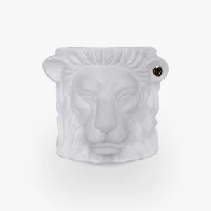 Lion Head Pot small White